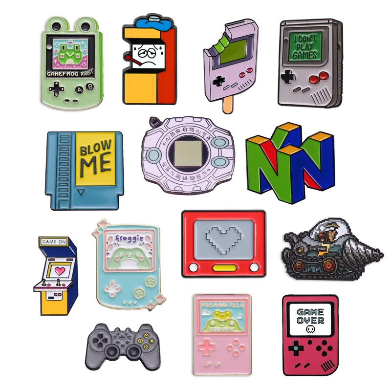 Gaming Console Old School - Karikatür Yaratıcı Dijital Oyun Konsolu Pin