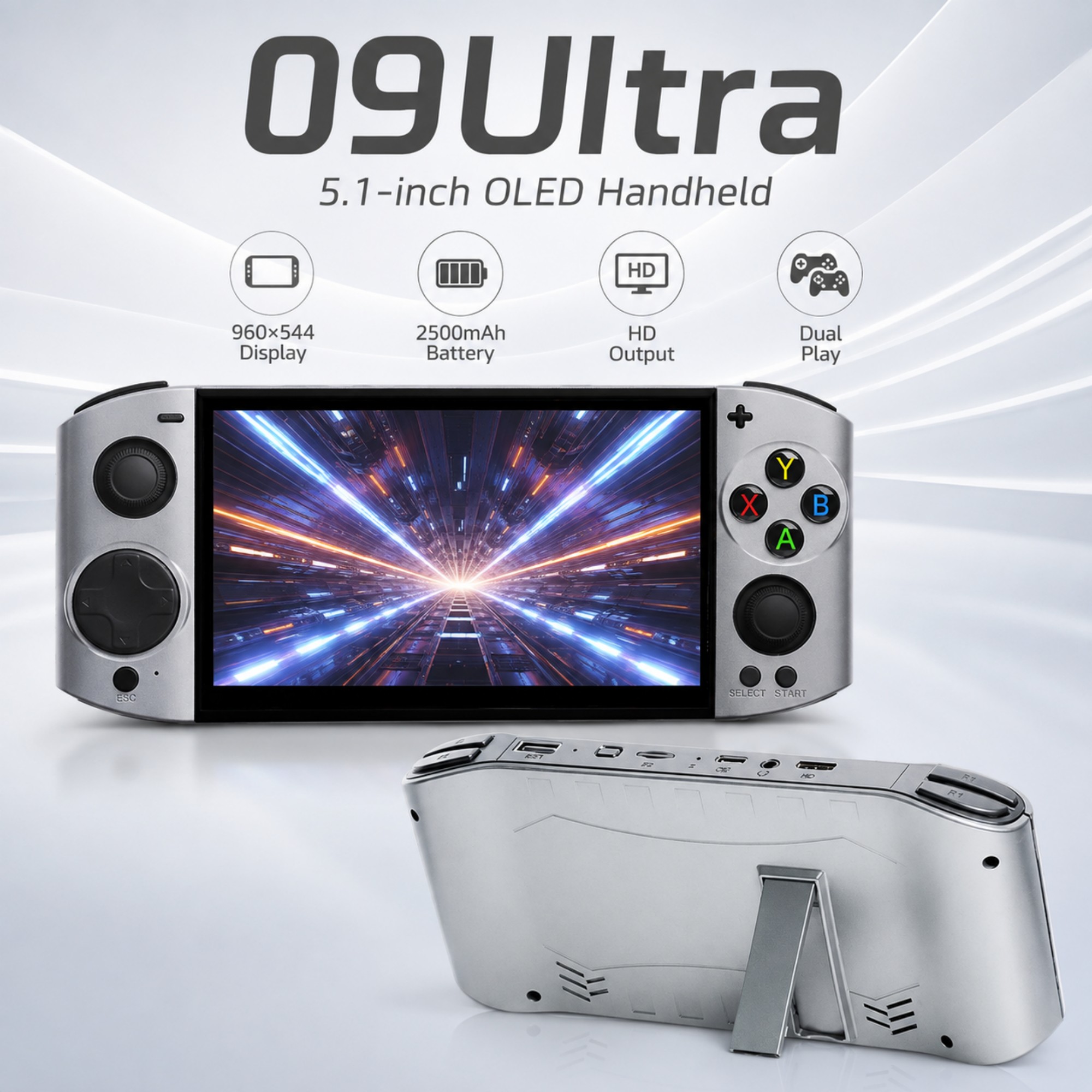 Gaming Console In Chinese - 09 Ultra 5.1 İnç OLED El