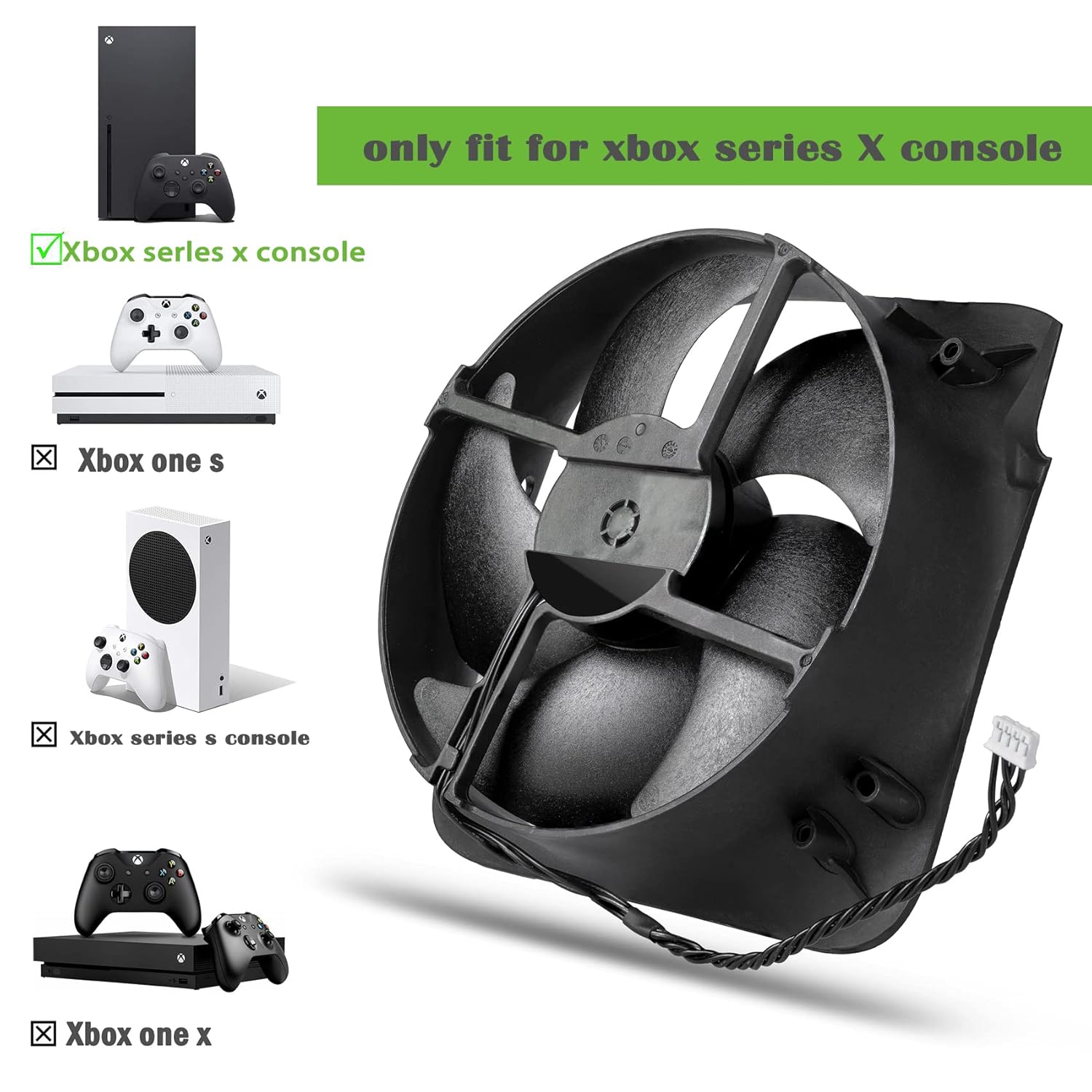 Console Cooling Fan - Xbox One S Konsolu için Dahili
