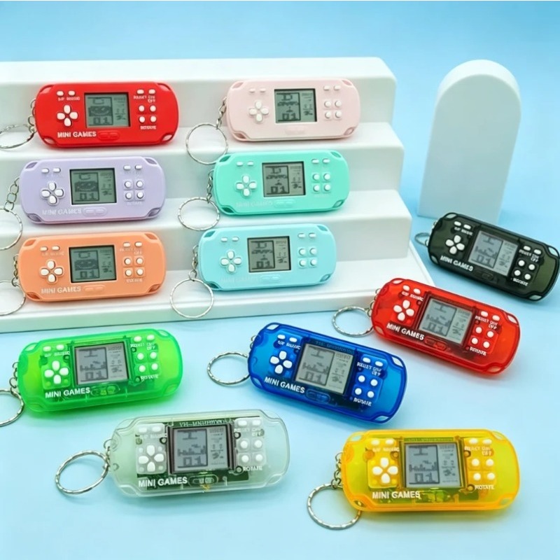 Gaming Console Old School - Anahtarlık Video Oyunları Mini El Tipi