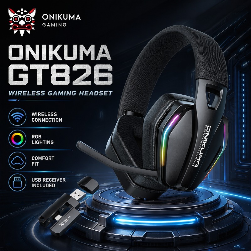 Gaming Console Amazon - ONIKUMA GT826 Kablosuz Oyun Kulaklığı Bluetooth