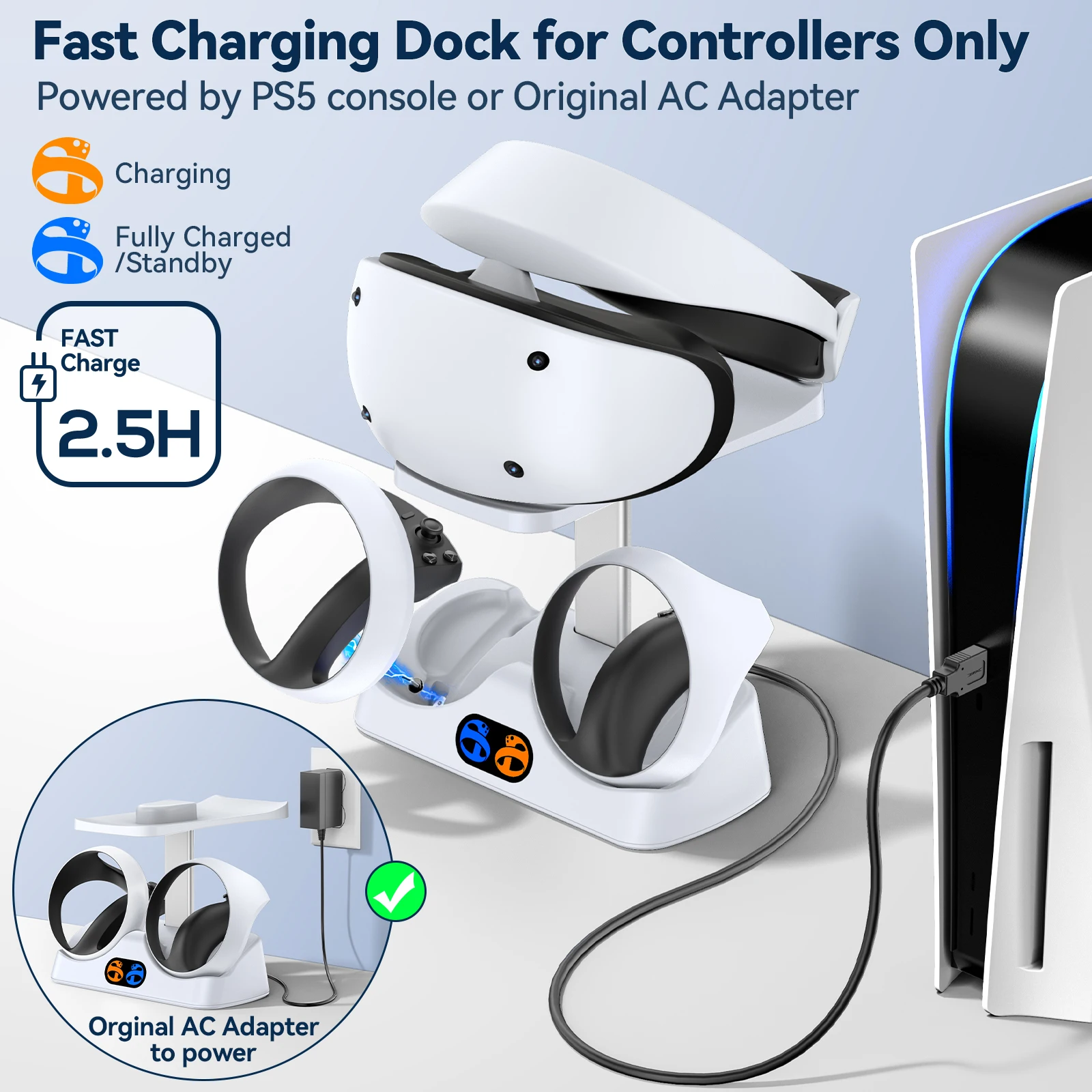 PS5 VR2 için Denetleyici Şarj  - Controller Charging Dock incelemesi ve fiyatı