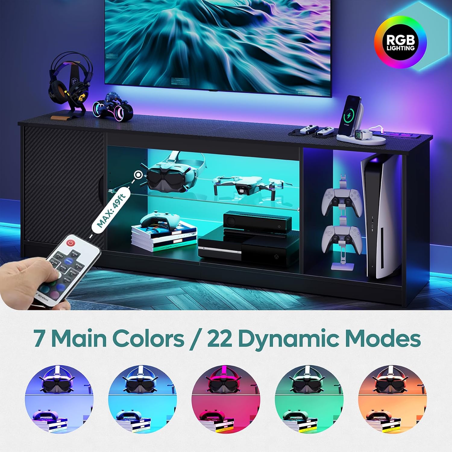 65 inç TV için Prizli TV Sehpa - Gaming Console Room incelemesi ve fiyatı