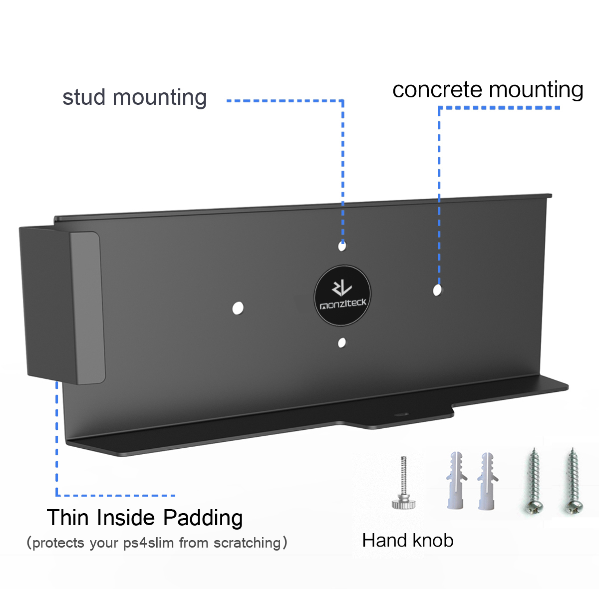 PS4 Slim için Monzlteck Duvara - Gaming Console Stand incelemesi ve fiyatı